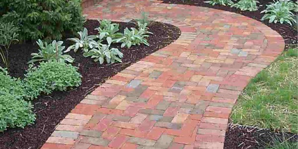 Nice Paver Walkway Colored