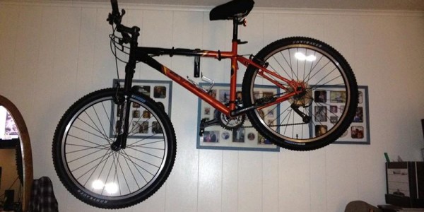 Wall Mounted Fold Down Bike Hanger Rack Design Ideas
