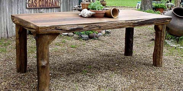 Outdoor Dining Table Cottage Home Rustic Outdoor Wood