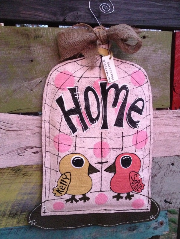 : Bird Nest In Door Wreath