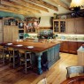 Decoration-wooden-country-kitchen-island