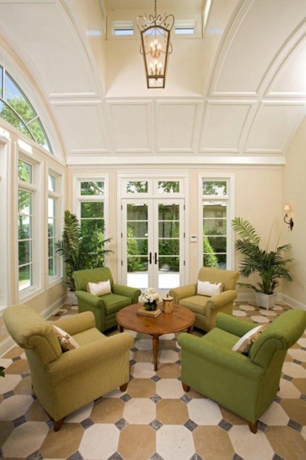 : Indoor Decorative Plants For Inspiring Sunroom