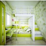 Kids-Room-Ideas-White-and-Lime-Green-Lovely-Bed-Desk