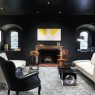 Living rooms with black couches-residence-living-room