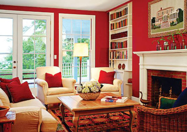 : Red Room Color Design Ideas