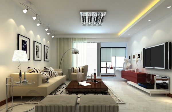 : Wall Living Room Lighting Design Ideas Luxury