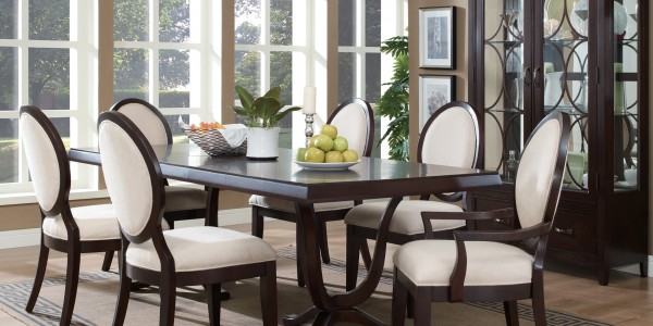 Contemporary Dining Table And Chair White