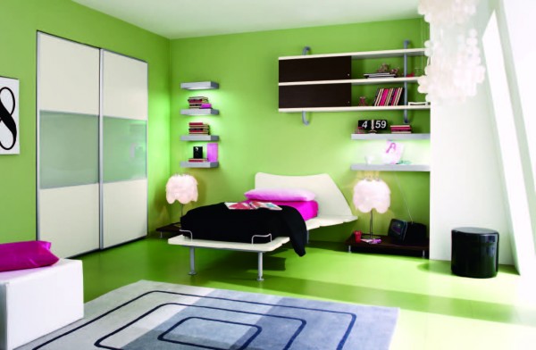 : Fantastic Stunning Green Bedroom Interior Design Ideas