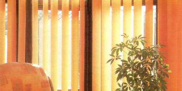 Orange Vertical Blinds Design Ideas