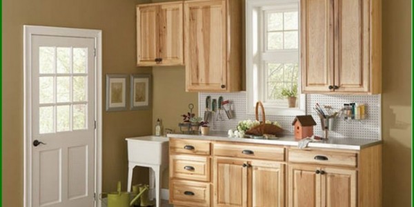 Natural Kitchen With Unfinished Pine Cabinets Design Interior