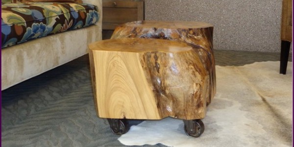 Industrial Coffee Tables That Made From Tree Trunk